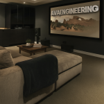 Video visuals in a home cinema